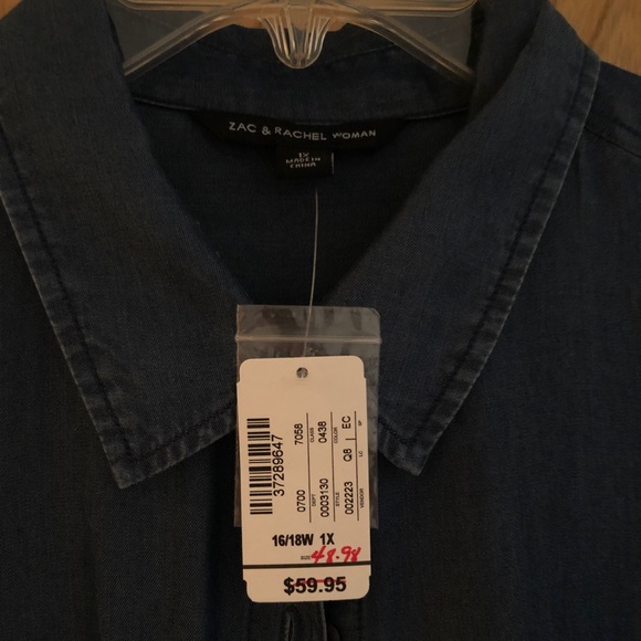 Blue top with flared sides - Picture 2 of 5